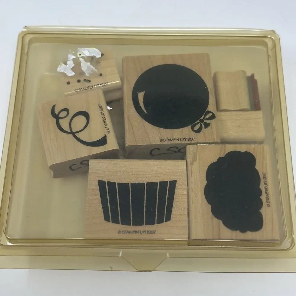 Stampin Up Party Favors Set - VINTAGE - 7 Stamps